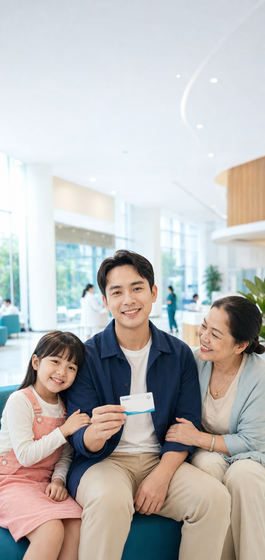 Gia dinh an tam voi bao hiem y te mo rong